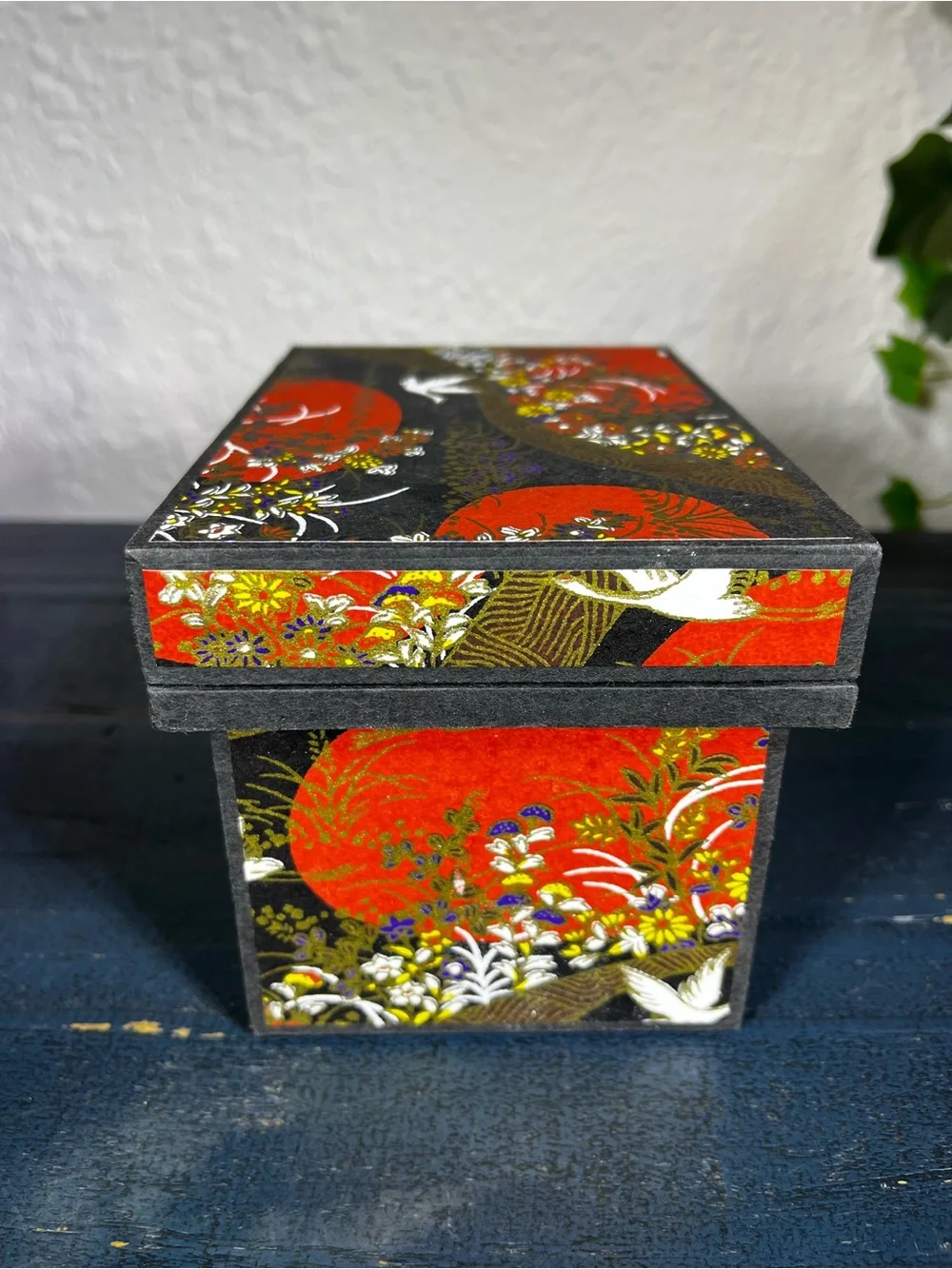 Vintage Jan McGregor Studios Handcrafted Washi Paper Tea Box